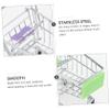 NAMOARLY 3Pcs Mini Shopping Cart for Pretend Play Trolley with Electroplating Finish Pink Purple and Green Role Play Grocery Cart for Creative Play view 3