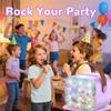Eaever Mini Karaoke Machine with 2 Wireless Microphones, Birthday Gift Easter Stuff for Girls 3 4 5 6 7 8 9 10 11 12 Years Old, Portable Bluetooth Speaker Set fits Family Fun Home Party, Purple view 4
