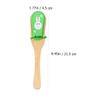 CORHAD 2Pcs Wooden Castanets Educational Musical for Percussion Instruments for Boys Long Handle Clapper for Music Play Random Patterns view 2
