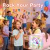Mini Karaoke Machine for Kids - Toddler Toys Birthday Gift for 3 4 5 6 7 8 9 10 11 12 Years Old Girls, Portable Speaker Set with 2 Wireless Microphones fits Family Fun Home Party, Pink view 4