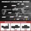 Spcozgil Soft Bullet Two Modes Toy Gun Shell Ejecting with 80 Soft Bullets 40 Shells, Realistic Gray Toy Guns, Shooting Play Gun view 4