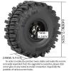 RCarmubWow RC 1.0 Beadlock Wheels 1.0 Beadlock Tires for RC Crawler 1/18 TRX4M,1/24 SCX24,1.0 Beadlock Wheels and Tires Brass Wheels w/Soft Sticky Rubber Tires,4pcs,Style A view 3