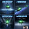 Dwi Dowellin RC Helicopter, Remote Control Helicopter Toy for Kids with 26 Mins Flight(2 Batteries), 8 Light Modes,Easy Control for Boys Girls Age 8-12(Green) view 3