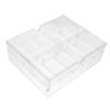Homoyoyo Acrylic Poker Chips Storage Box with Lid Transparent Organizer for Chips Space-Saving Case for Home Games and Parties and Easy to Access view 1