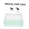 Homoyoyo Acrylic Poker Chips Storage Box with Lid Transparent Organizer for Chips Space-Saving Case for Home Games and Parties and Easy to Access view 4
