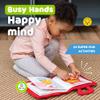 deMoca Busy Book for Toddlers 1-3, Quiet Montessori Airplane Activity Book, Travel Learning Toy Board for 1 Year Old, Gift for Boys and Girls (Red) view 3