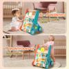 BAUTIA Wooden Baby Walker, Montessori Walker for Babies 12 Months, Push Walking Toys for 1 Year Old Learning to Walk view 3