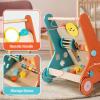 BAUTIA Wooden Baby Walker, Montessori Walker for Babies 12 Months, Push Walking Toys for 1 Year Old Learning to Walk view 4