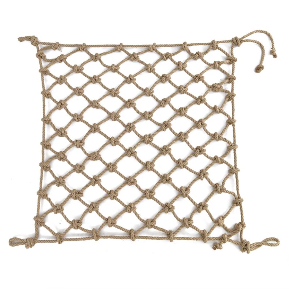 88JUNYh Balcony Safety Net Safety Climbing Decorative Net,Garden Balcony Stair Protection Fence(2x3.0M,Dia 4mm Cell 10cm)