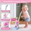 TUZT Kids Cleaning Toys Playset for Ages 2-4, Compact 6-Piece Pretend Vacuum with Light & Sound (No Suction), Animal Broom Mop Set for Toddlers, Apartment-Friendly Educational Role Play Gift view 2