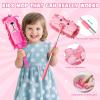 TUZT Kids Cleaning Toys Playset for Ages 2-4, Compact 6-Piece Pretend Vacuum with Light & Sound (No Suction), Animal Broom Mop Set for Toddlers, Apartment-Friendly Educational Role Play Gift view 4