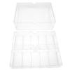 GANAZONO Transparent Acrylic Poker Chips Storage Box with Lid Compact Organizer for Game Chips for Home and Travel Keeps Items Tidy and Organized view 1