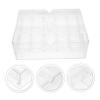 GANAZONO Transparent Acrylic Poker Chips Storage Box with Lid Compact Organizer for Game Chips for Home and Travel Keeps Items Tidy and Organized view 3