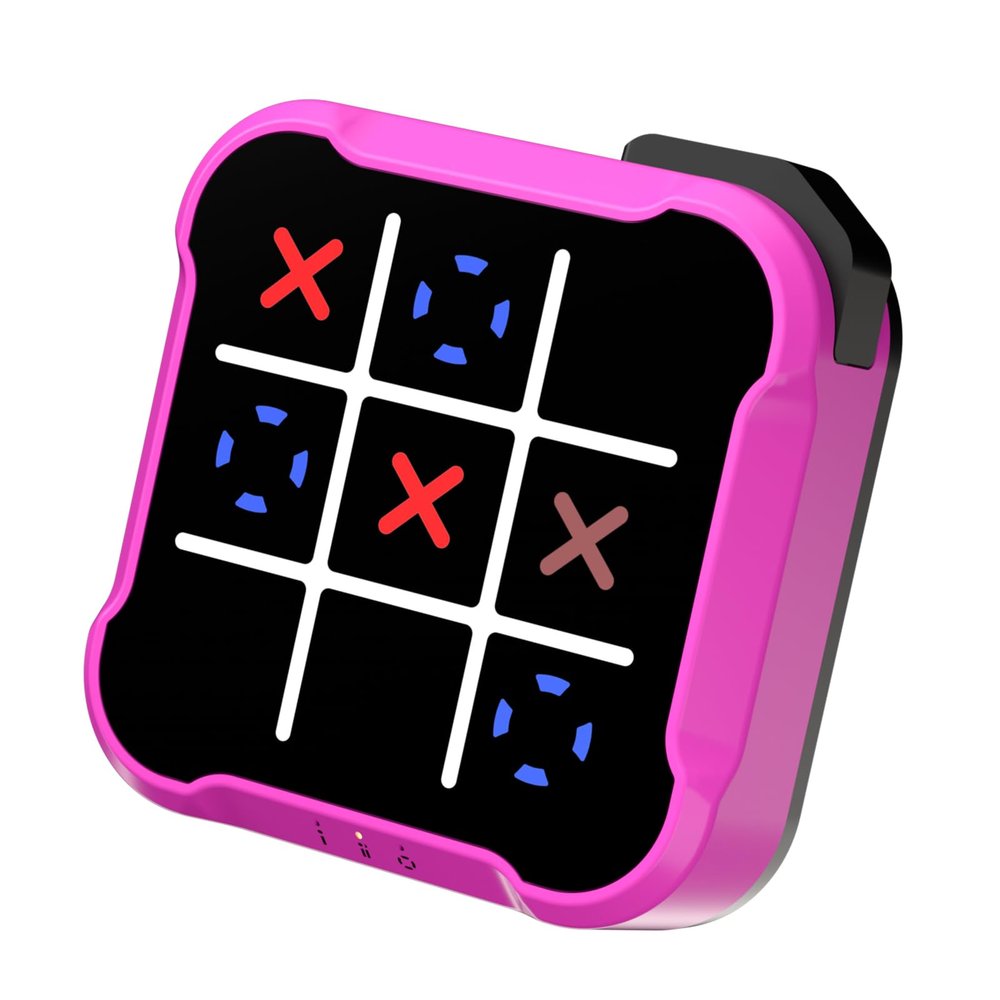 Bacare Electronic Tic Tac Toe Bolt Game, Handheld Digital Board Game, Electric Puzzle Game for Educational and Memory Growth, Portable Travel Games for Car Ride, Gift Ideal for Kids and Adults