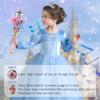 CharmFields Light Up Magic Princess Wand  Dual Lights, Spinning LEDs with Sound, Snowflake Fairy Wand for Dress-Up, Cosplay, Birthday Gift for Kids, Pink view 4