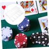 DECHOUS 2Pcs Poker Chips Rack with Lids Transparent Storage Organizer for Chips Material Poker Chips Box for Home Game Nights and Parties view 4