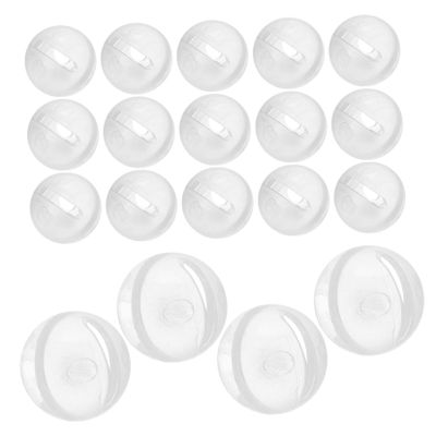 HANABASS 30pcs Sensory Rattle Toys Squeaky Balls Inserts Stimulating Puppet Play Rattle Doll Making Supplies Hearing Enhancement Toy Bright Colors Balls for Pet