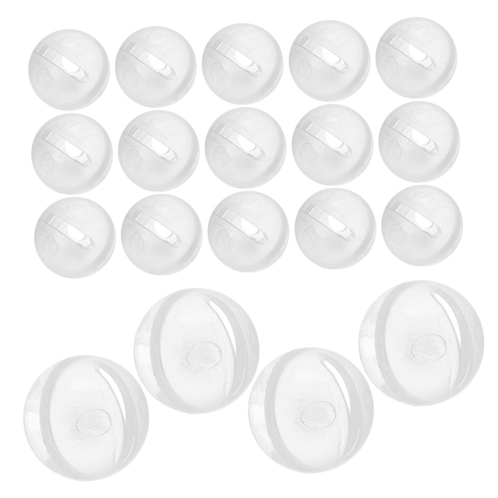 HANABASS 30pcs Sensory Rattle Toys Squeaky Balls Inserts Stimulating Puppet Play Rattle Doll Making Supplies Hearing Enhancement Toy Bright Colors Balls for Pet