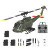 OBIOCKIDAY 1/48 UH-1 RC Helicopter C032, 2.4G 6CH Flybarless Aileronless Stunt Remote Control Helicopter 3 Batteries, Optical Flow Positioning Inverted Flight, Toy Gift for Adults -RTF view 1
