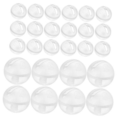 YARNOW 30pcs Rattle Toys Insert for Dolls Pets Safe Plastic Bells for Diy Crafting Bright Colors for Auditory Visual Development for Home Daycare Use