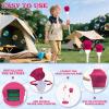Bubble Machine Maker Stand, Rechargeable Bubble Tiki Torch Machine Adjustable Height 48 inch Bubble Blower Machine for Parties Wedding Birthday Outdoor Garden Lamp -10 Bubble Water view 2