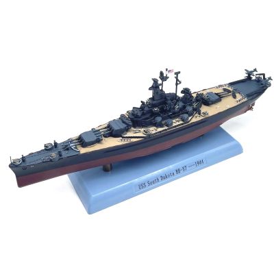 CHICHIYANG 1:1000 Alloy WWII USS South Dakota BB-57 Battleship Model Die-cast Nautical Warship Collectibles for Home Decoration