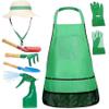 Kids Gardening Kit, 7PCS/Set Toddler Gardening Set with Sun Hat, Apron, Sprayer, Gloves, Rake, Trowel and Shovels, Garden Tools for Kids Height 45.28-57.09 Inch Toddler Tools view 1