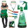 Kids Gardening Kit, 7PCS/Set Toddler Gardening Set with Sun Hat, Apron, Sprayer, Gloves, Rake, Trowel and Shovels, Garden Tools for Kids Height 45.28-57.09 Inch Toddler Tools view 2