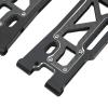 EVTSCAN RC Front Swing Arm High Strength Shock Absorption Suspension RC Arm Sledge 1/8 Truck 95076 4 (Black) view 2