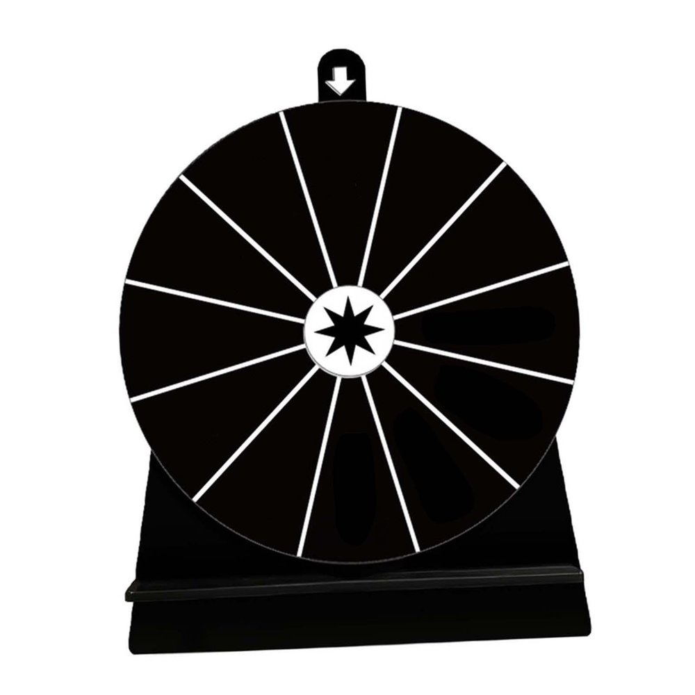 CarpNettore Rotating Wheel Drinking Game with Stand Erasable Tabletop Fortune Wheel Turntable Game for Commercial Bar Party Supplies Pub