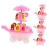 LIOOBO 4Pcs Candy Ice Cream Stand Cart Play Shopping Cart for Grocery Cart for Pretend Play and Imaginative Fun view 1