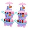 BCOATH 4pcs Boy Girl Ice Cream Truck Playset Pretend Cart Toys for Imaginative Play Sensory Development Fun Grocery Shopping for Boys and Girls view 1