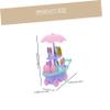 BCOATH 4pcs Boy Girl Ice Cream Truck Playset Pretend Cart Toys for Imaginative Play Sensory Development Fun Grocery Shopping for Boys and Girls view 2