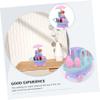 Toddmomy 4pcs Boys and Girls Ice Cream Cart Toy Fun Pretend Play Ice Cream Stand for Toddlers Shopping Cart Plaything Great for Imaginative Role Play and Learning view 4