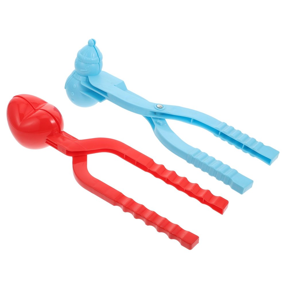 BESPORTBLE 2pcs Portable Snowfield Toy Clips for Shape Maker Tool for Boys and Girls Handle Design for Outdoor Fun and Fights