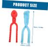 BESPORTBLE 2pcs Portable Snowfield Toy Clips for Shape Maker Tool for Boys and Girls Handle Design for Outdoor Fun and Fights view 2