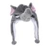 YARNOW Kids Elephant Hat Grey Cartoon Animal Pattern Warm for Toddlers and Adults view 1
