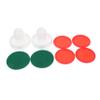 Abaodam 2sets Air Hockey Pucks and Paddles Includes White and Red Pucks for Rooms and Family Entertainment view 1