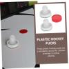 Abaodam 2sets Air Hockey Pucks and Paddles Includes White and Red Pucks for Rooms and Family Entertainment view 2