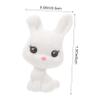 CIYODO Miniature Rabbit Decor Garden Ornament Rabbit Shape Decor Bunny Ornament view 2
