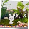 CIYODO Miniature Rabbit Decor Garden Ornament Rabbit Shape Decor Bunny Ornament view 4