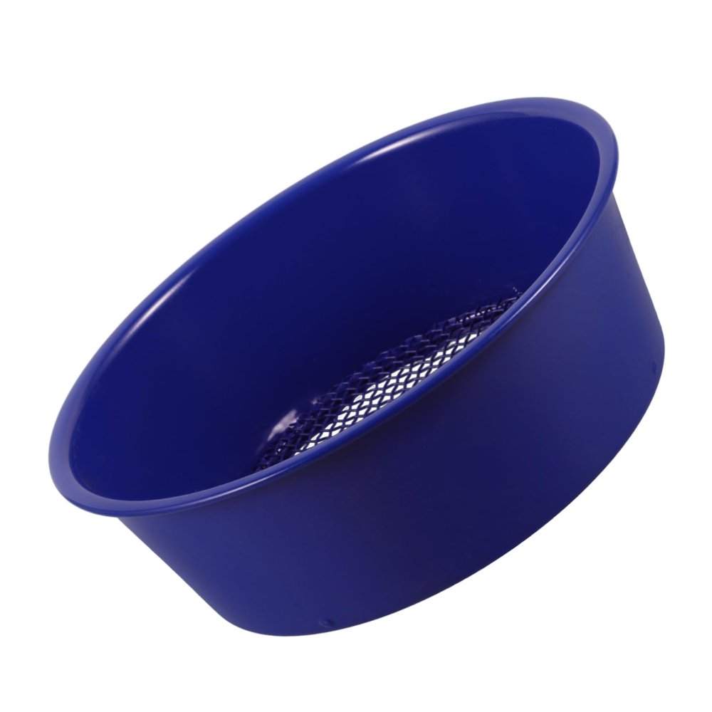 VINTORKY Round Gardening Sieve Tool for Soil Sifting Multi-Function Mesh Sifting Pan for Rocks for Vegetable Planting and Beach Play Mesh