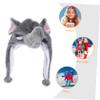 BRIGHTFUFU Kids Animal Hat Grey Elephant Cap Funny Hats for Children Toddlers Boys view 3