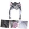 BRIGHTFUFU Kids Animal Hat Grey Elephant Cap Funny Hats for Children Toddlers Boys view 4