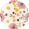 10" Metal Wind Spinner, Ladybug & Daisy Design, Outdoor Garden Art, Kinetic Motion Decor, Spring Flower Yard Ornament, Bug Theme Patio Spinner view 1