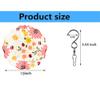 10" Metal Wind Spinner, Ladybug & Daisy Design, Outdoor Garden Art, Kinetic Motion Decor, Spring Flower Yard Ornament, Bug Theme Patio Spinner view 2