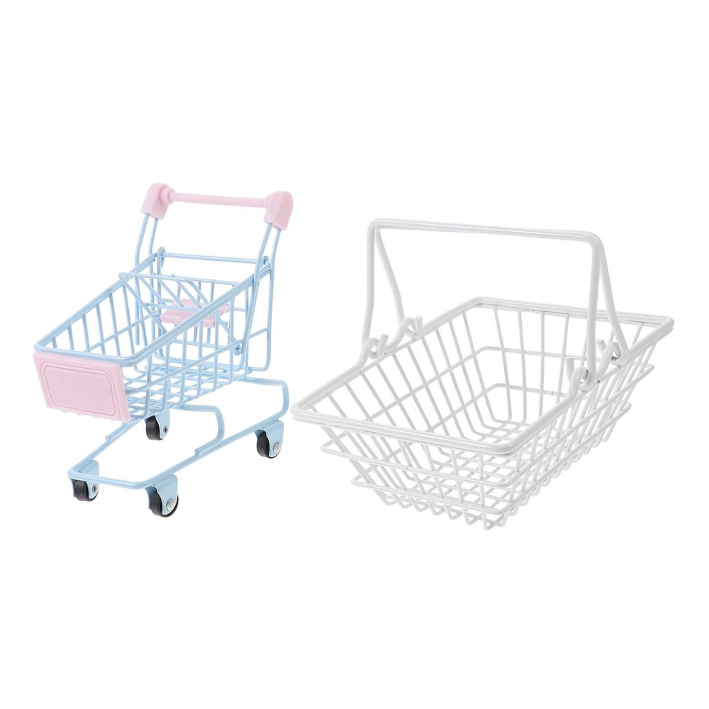 Unomor 1set Desktop Mini Baskets for Fried Chicken Chips Snacks Kitchen Frying Basket for Party Random Color