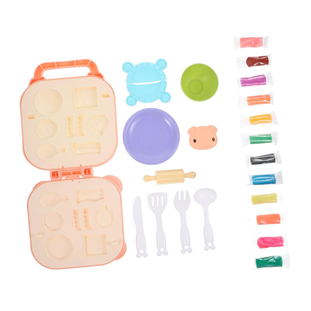HANABASS 1set Boy Girl Molds Set Non- for Creative Imagination Includes Hamburger Maker Accessories for Safe Fun Learning Activities