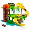 Dickie Toys - Jungle Garage Car Race Track (50 x 55 x 32 cm) with Metal Toy Car - Parking Garage on 3 Floors with Lift and Tunnel, Toy Highway for Children from 3 Years view 1