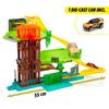 Dickie Toys - Jungle Garage Car Race Track (50 x 55 x 32 cm) with Metal Toy Car - Parking Garage on 3 Floors with Lift and Tunnel, Toy Highway for Children from 3 Years view 2